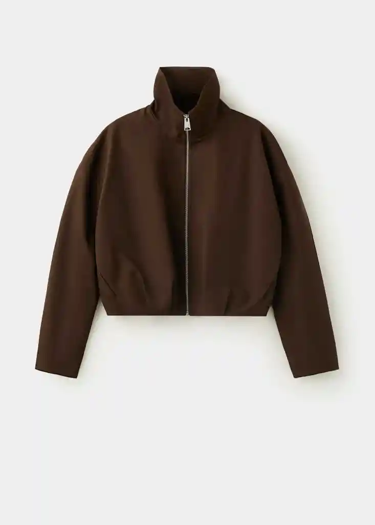CHAQUETA DANTES CHOCOLATE Talla S Mujer Mango