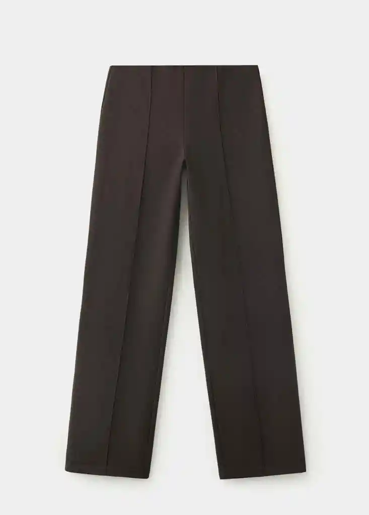 PANTALON BRIN MARRON Talla S Mujer Mango