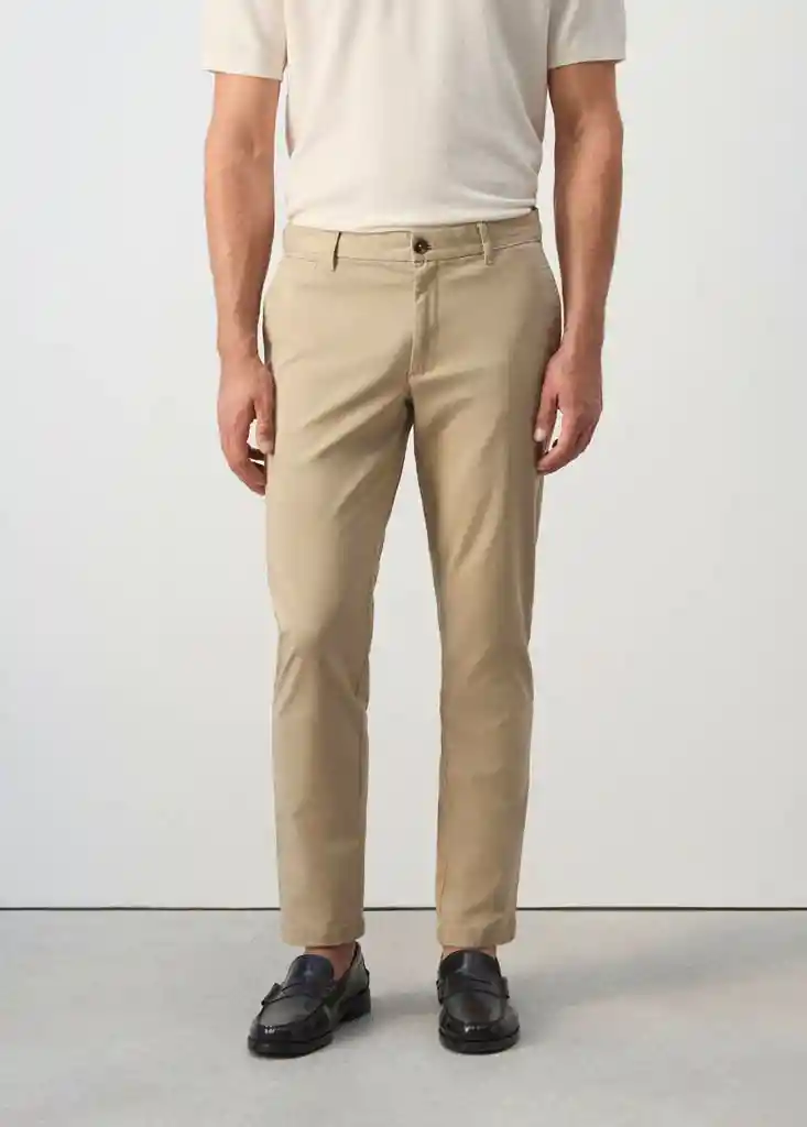 PANTALON PRATO BEIGE Talla 38 Hombre Mango