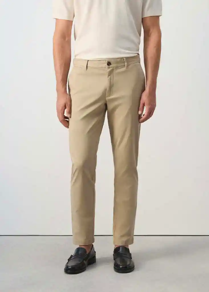 PANTALON PRATO BEIGE Talla 44 Hombre Mango