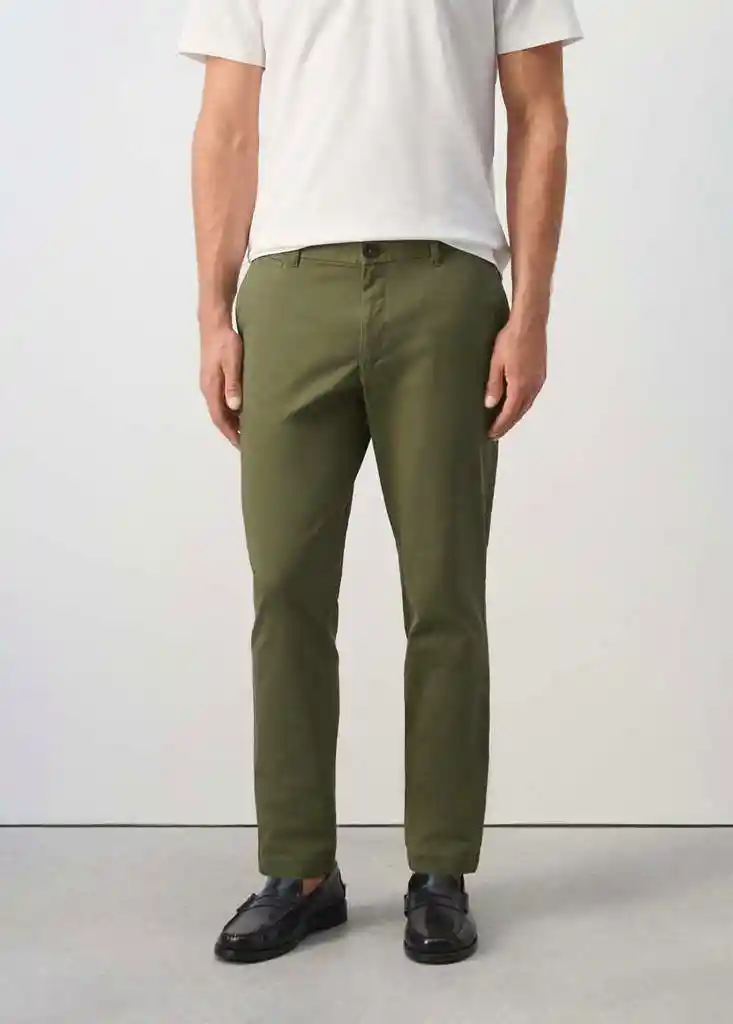 PANTALON PRATO KHAKI Talla 40 Hombre Mango