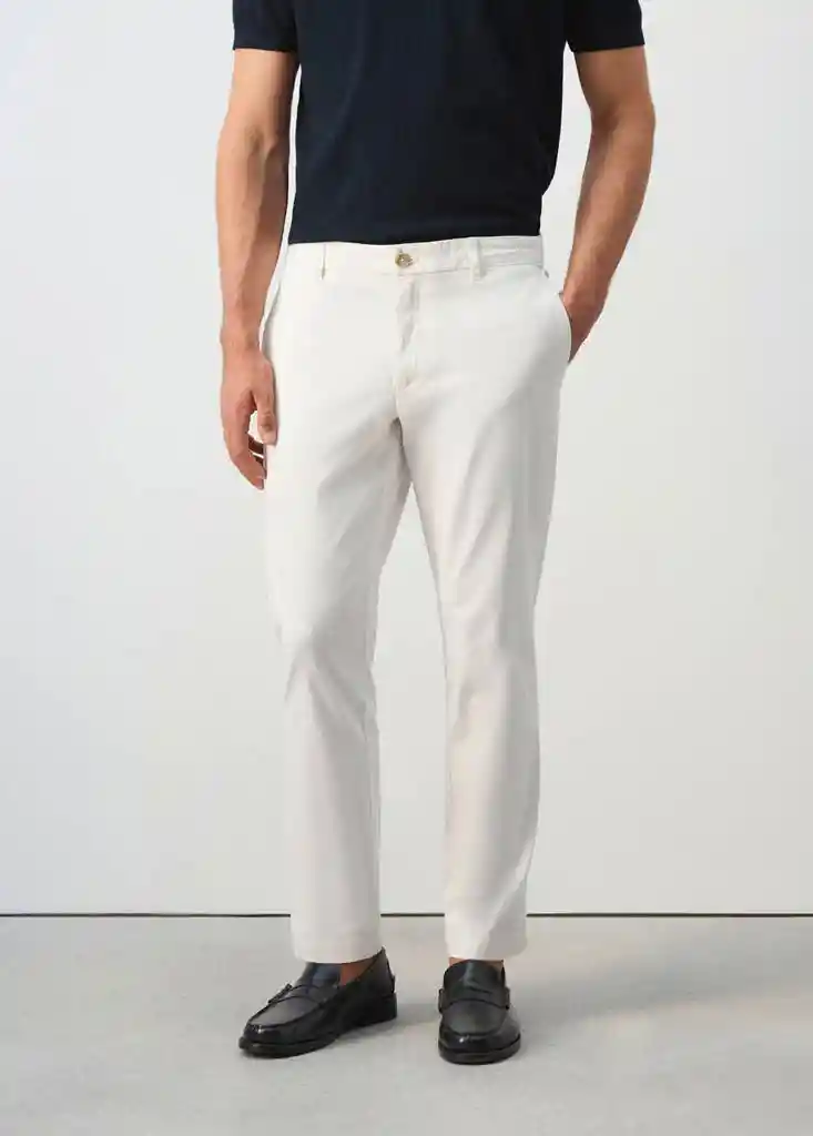 PANTALON PRATO OFFWHITE Talla 40 Hombre Mango