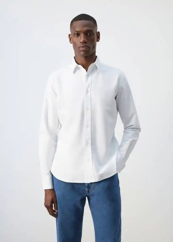 CAMISA KODAK CELESTE Talla M Hombre Mango