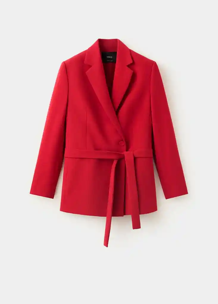 AMERICANA IGUANA ROJO Talla L Mujer Mango