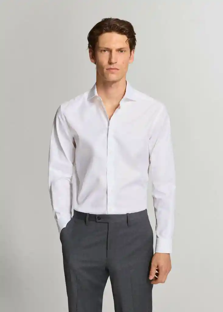 CAMISA ALFRED BLANCO Talla M Hombre Mango