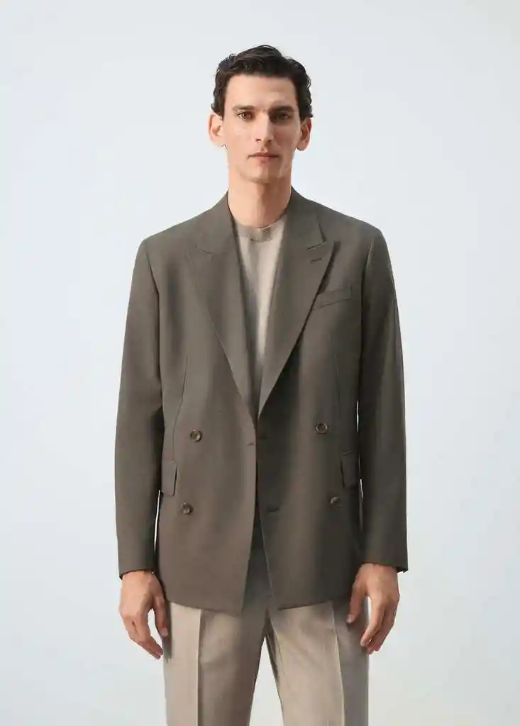 AMERICANA BOSTON TOPO Talla 48 Hombre Mango