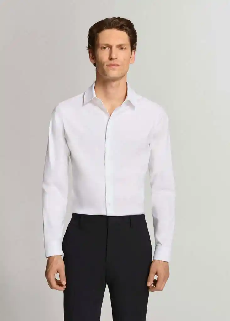 CAMISA EMOTION BLANCO Talla M Hombre Mango