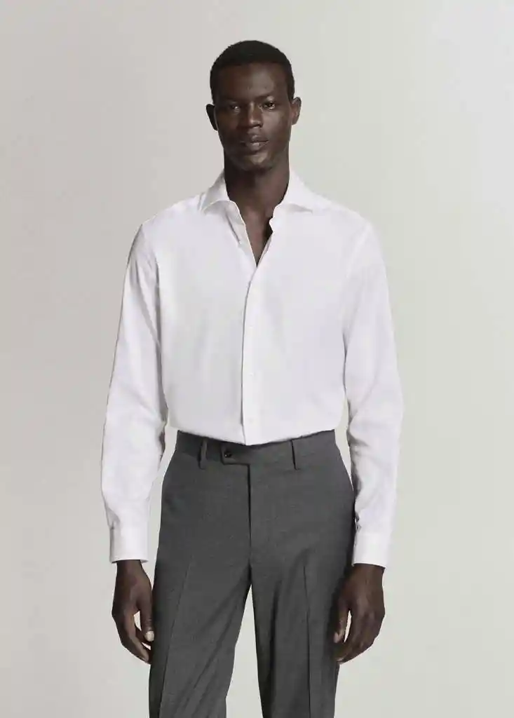 CAMISA MARTA BLANCO Talla L Hombre Mango