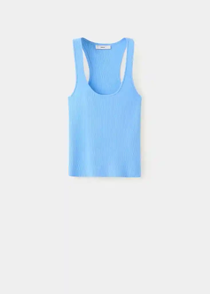 TOP LAURA CELESTE Talla M Mujer Mango