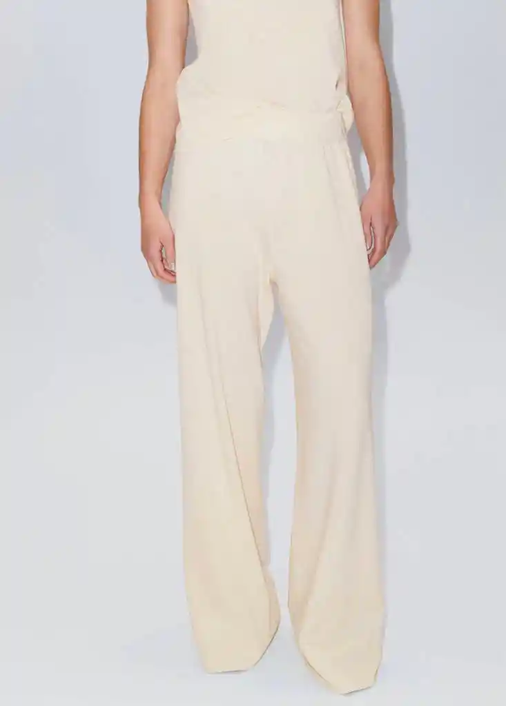 PANTALON VELLA ARENA Talla M Mujer Mango