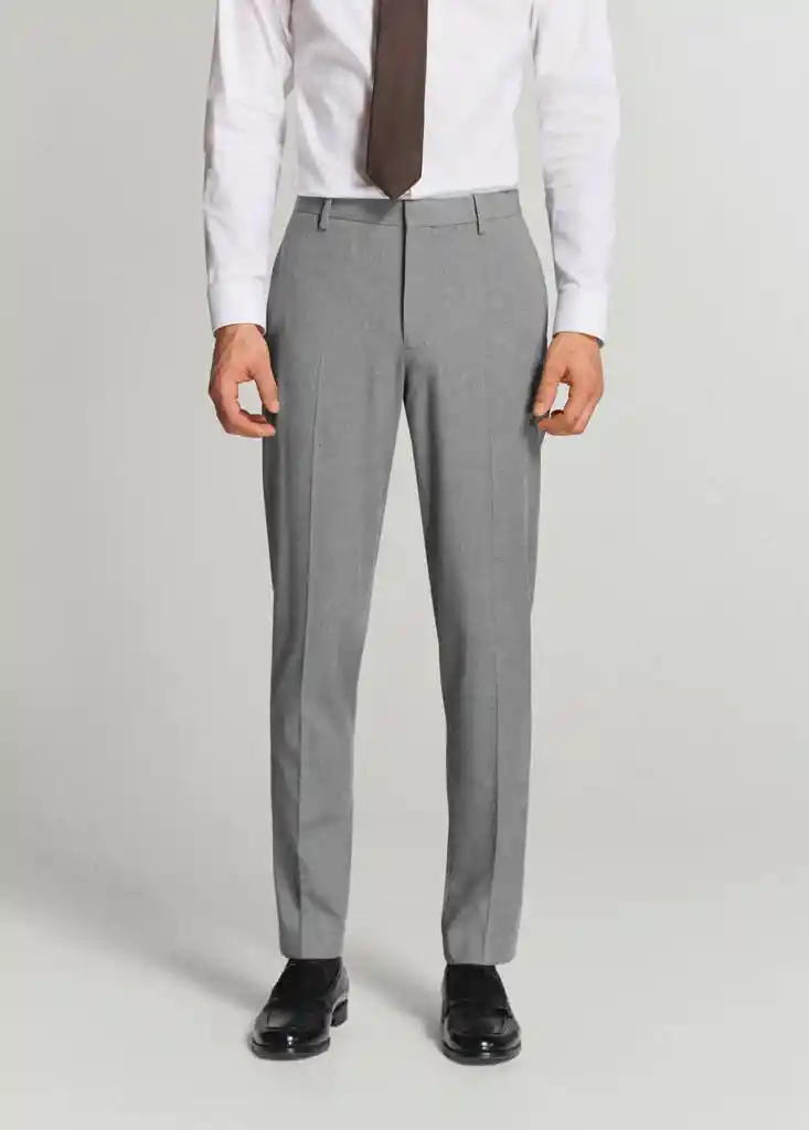 PANTALON PARIS GRIS Talla 44 Hombre Mango