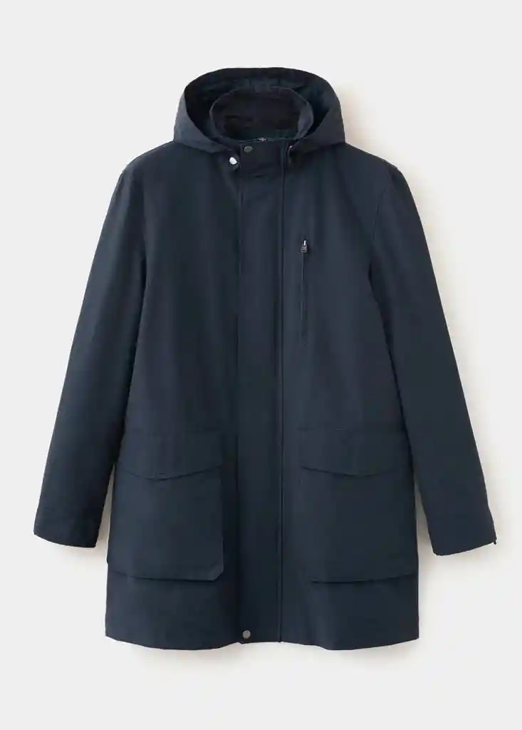 PARKA PARKO AZUL NOCHE Talla S Hombre Mango