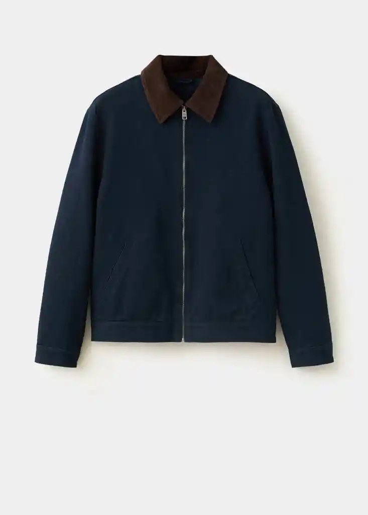 CAZADORA REMY NAVY Talla M Hombre Mango