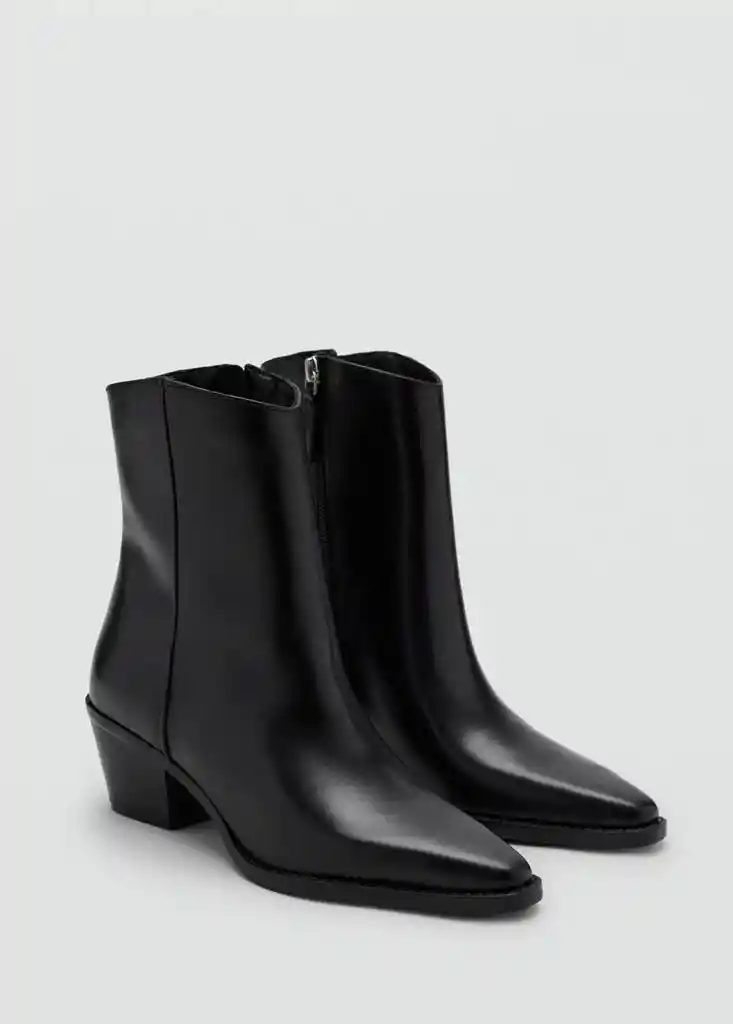 BOTIN DIA NEGRO Talla 36 Mujer Mango