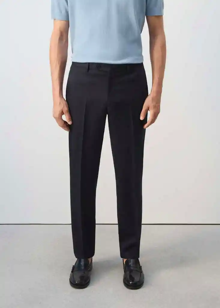 PANTALON AMALFI NAVY Talla 44 Hombre Mango