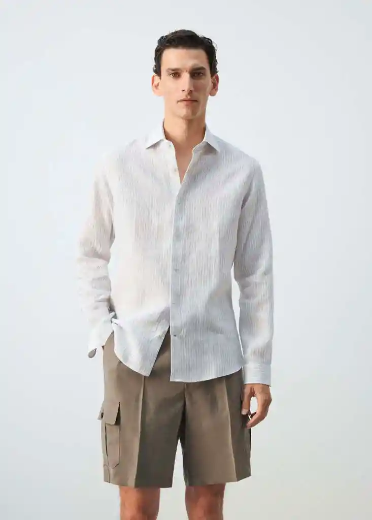 CAMISA TUCANR BLANCO Talla M Hombre Mango