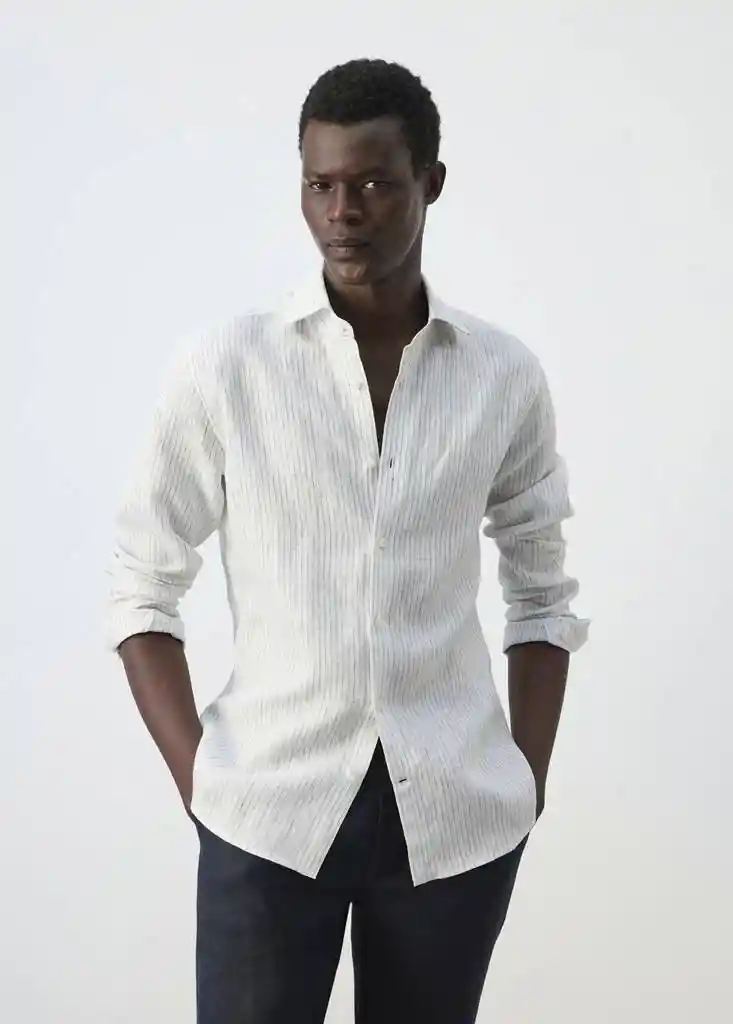 CAMISA TUCANR CELESTE Talla XL Hombre Mango