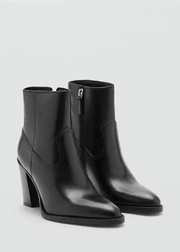 BOTIN AURORA NEGRO Talla 38 Mujer Mango