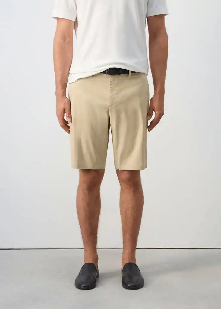 BERMUDAS GRACIA BEIGE Talla 38 Hombre Mango