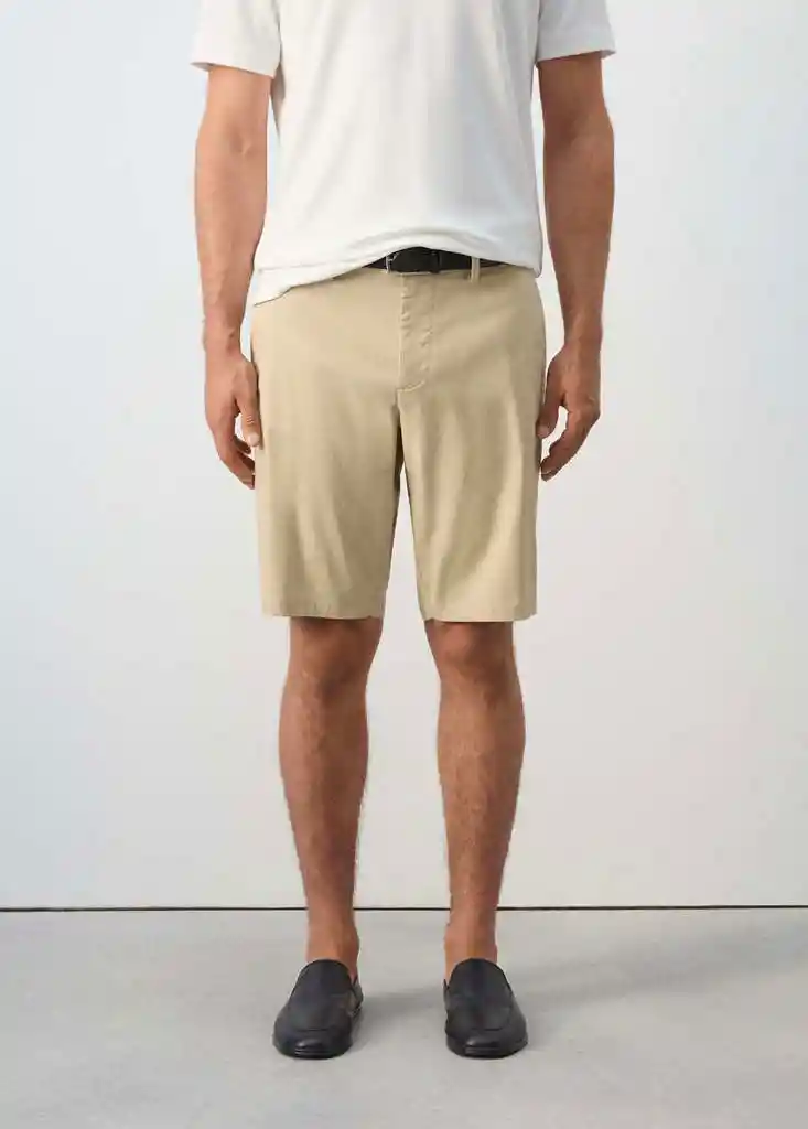 BERMUDAS GRACIA BEIGE Talla 46 Hombre Mango