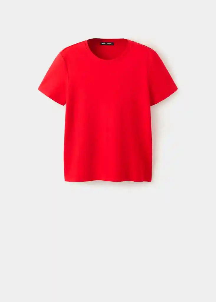 CAMISETA RITI ROJO Talla M Mujer Mango