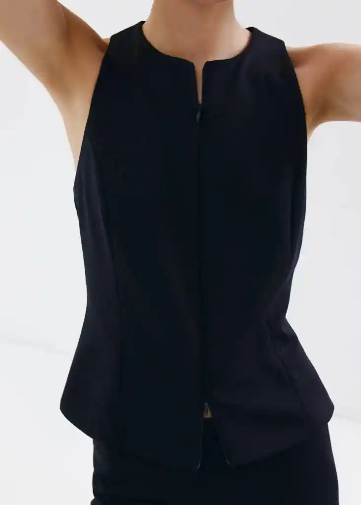 CHALECO EVANS3 NAVY Talla S Mujer Mango