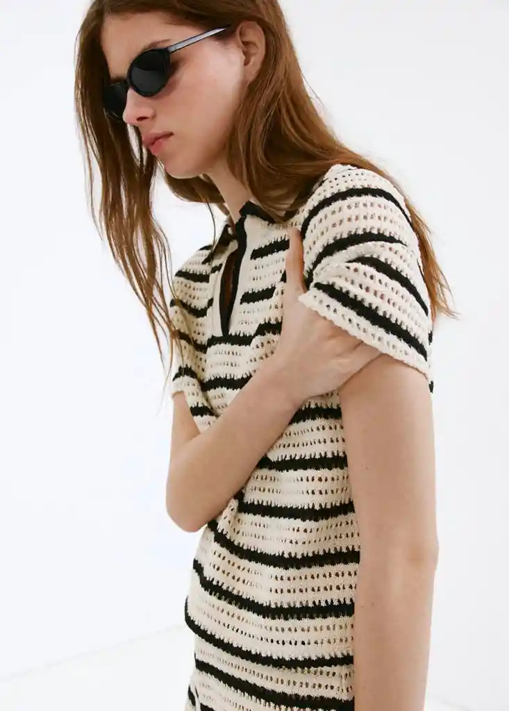 POLO MIFFY OFFWHITE Talla L Mujer Mango