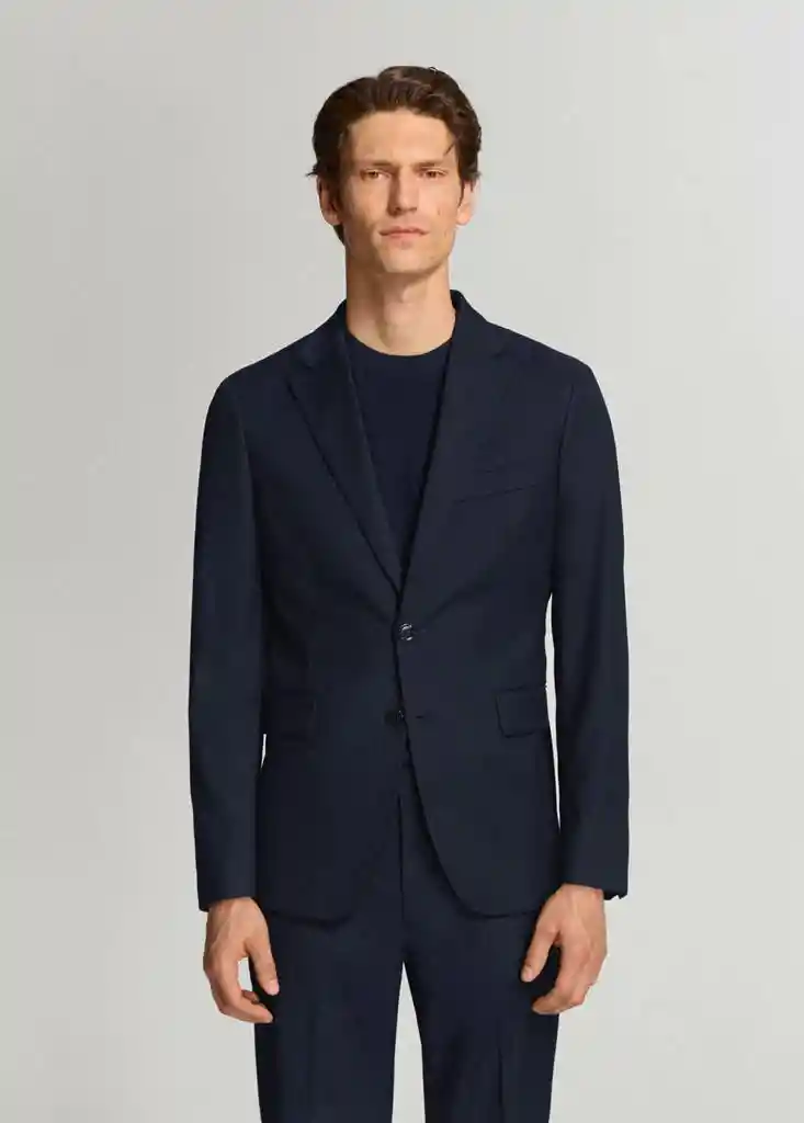 AMERICANA MILAN NAVY Talla 54 Hombre Mango
