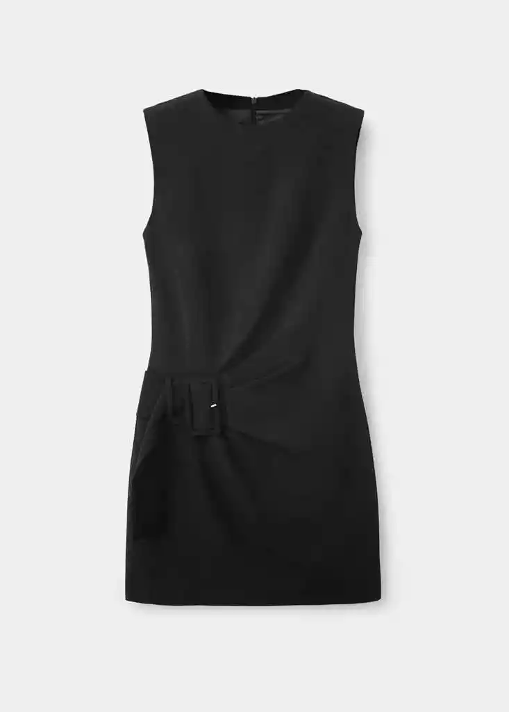 VESTIDO PEPPER NEGRO Talla M Mujer Mango