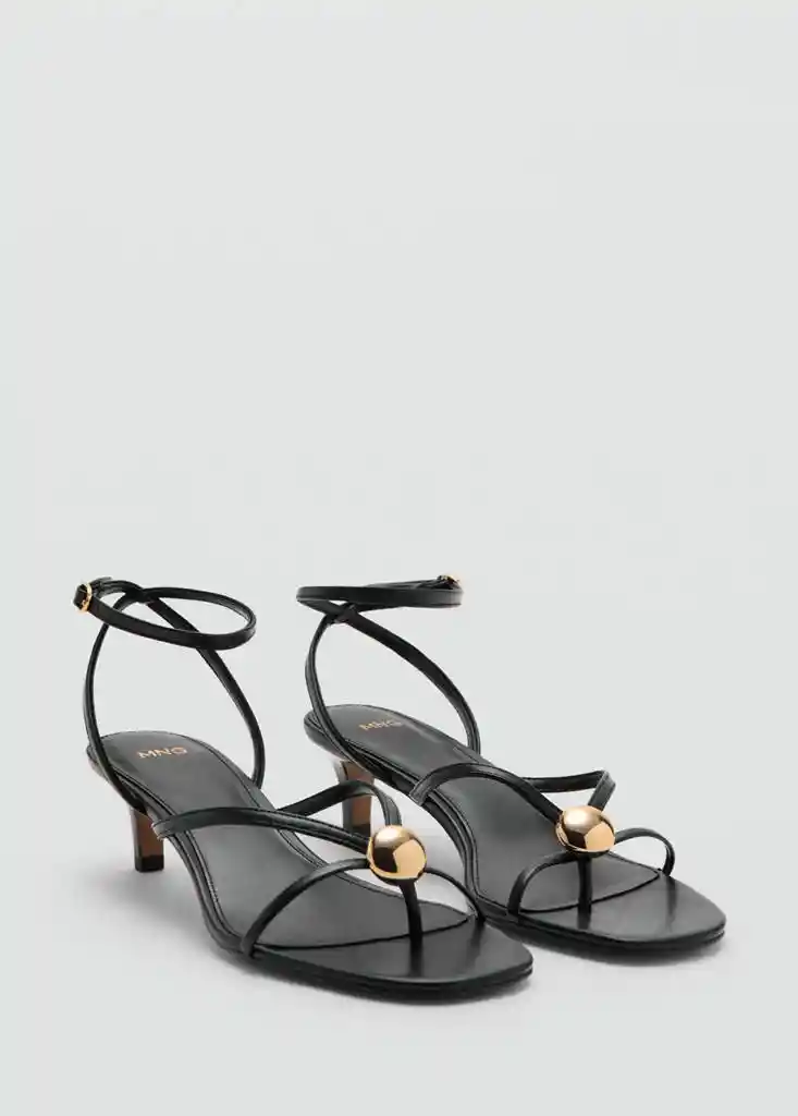 SANDALIA SPARK NEGRO Talla 37 Mujer Mango