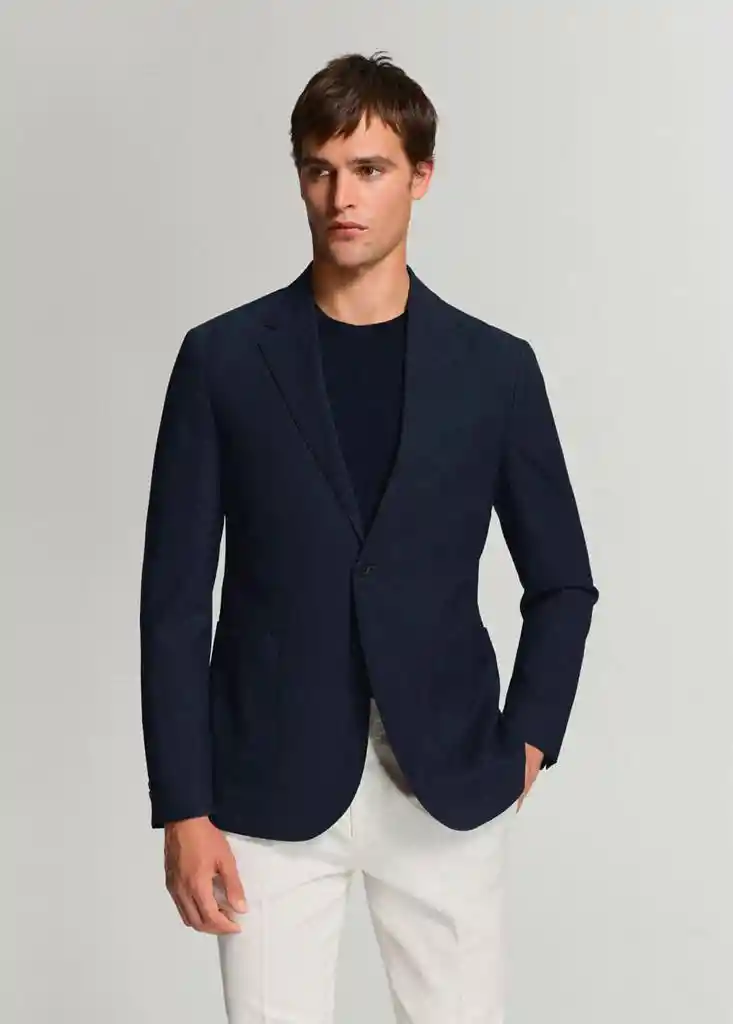 AMERICANA COMO NAVY Talla 50 Hombre Mango
