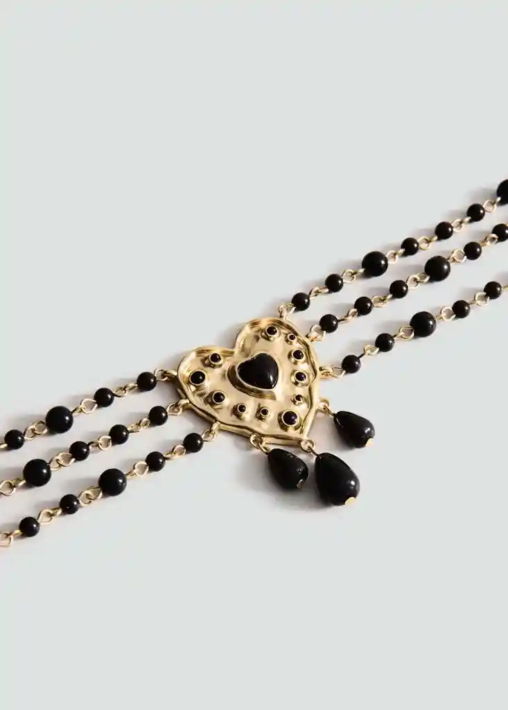 COLLAR CLARISA ORO Talla 99 Mujer Mango