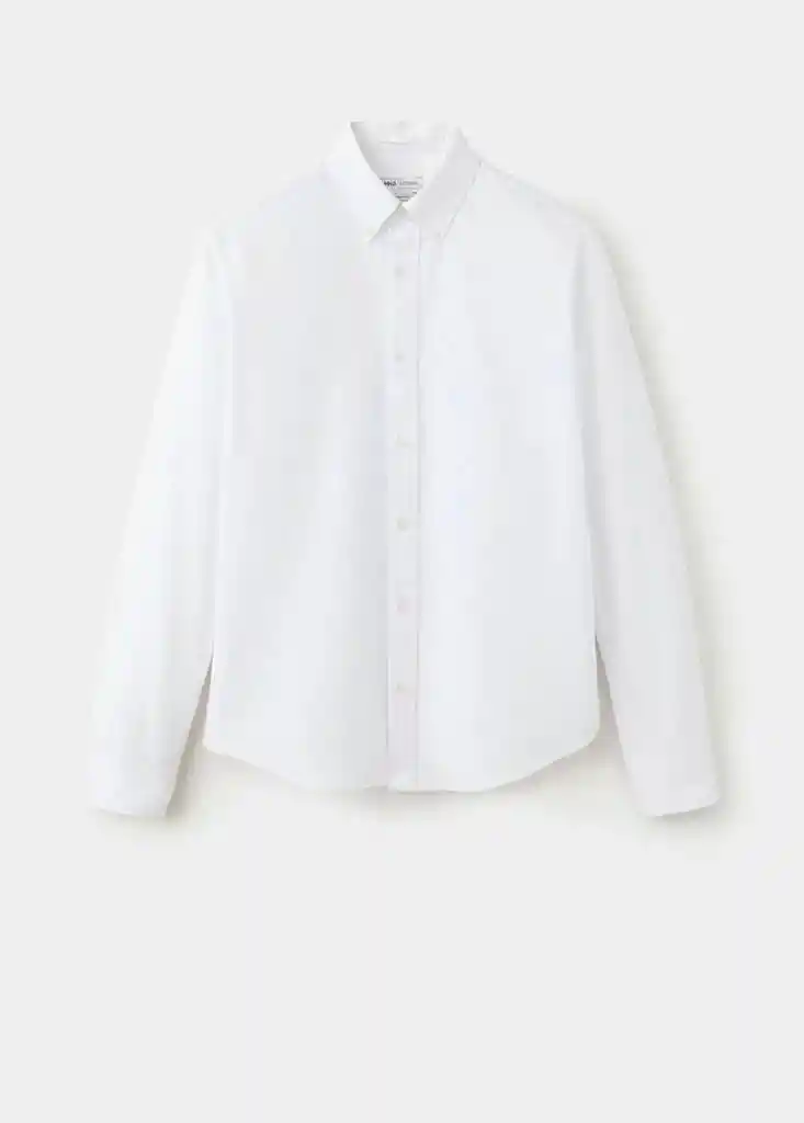 CAMISA OXFORD BLANCO Talla S Hombre Mango