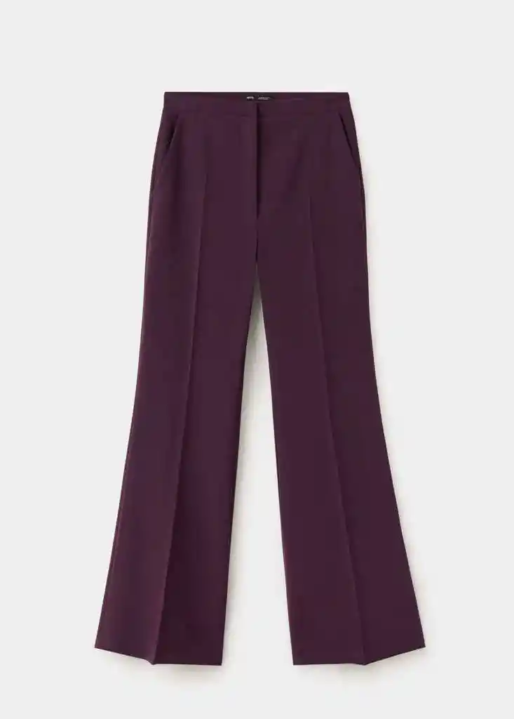 PANTALON IGUANA GRANATE Talla 38 Mujer Mango