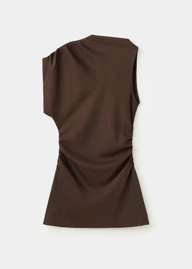 VESTIDO VANESSA MARRON Talla XS Mujer Mango