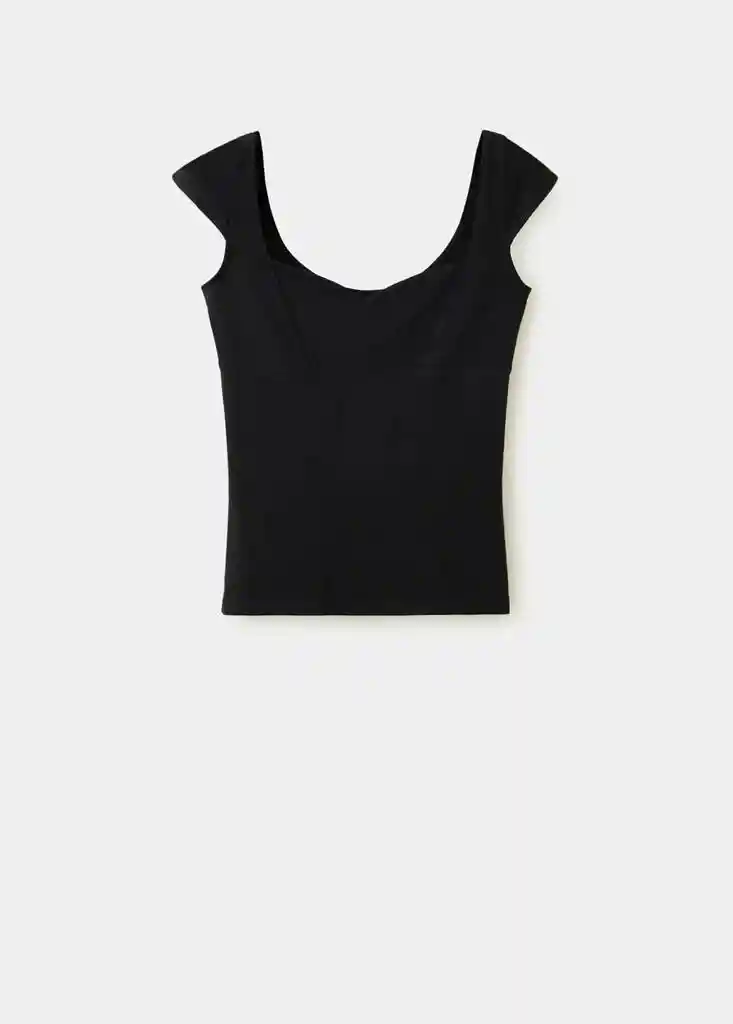 TOP MARGOT NEGRO Talla XS Mujer Mango
