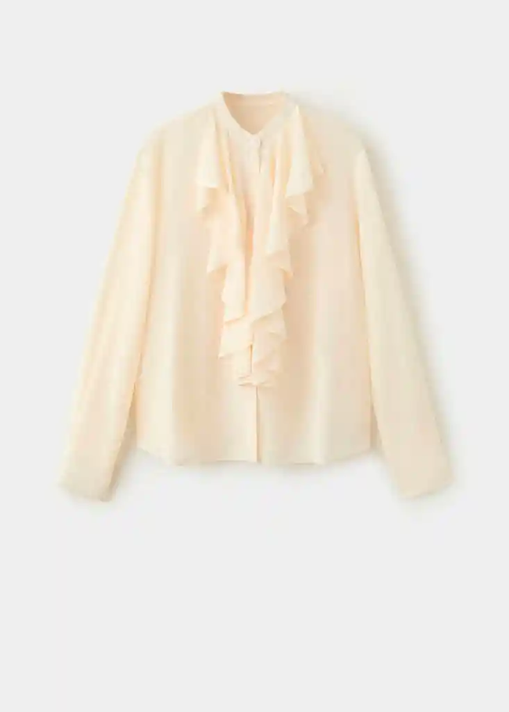 BLUSA RUSSO CRUDO Talla S Mujer Mango