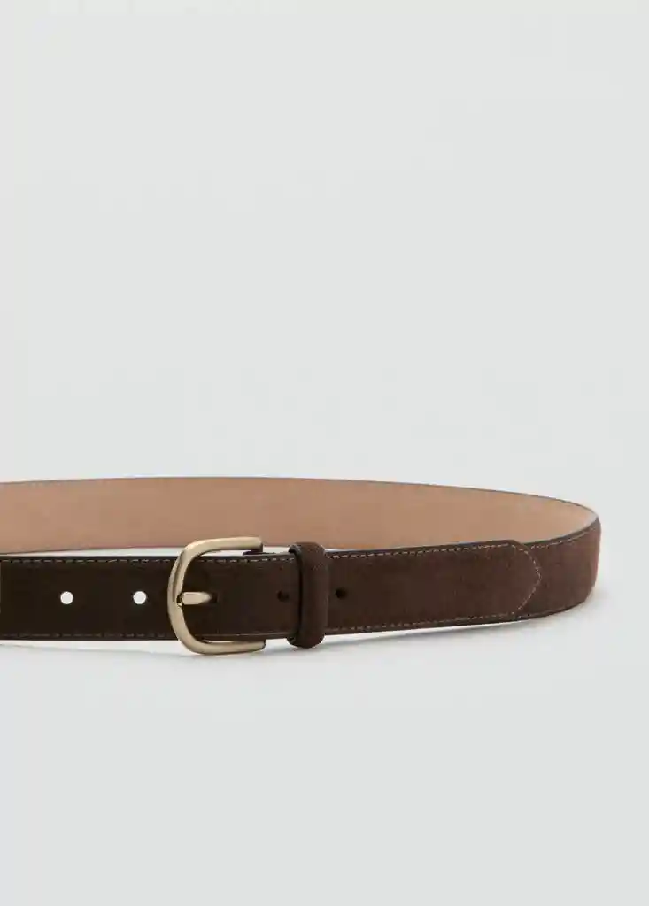 CINTURON SUEDE2 COFFEE Talla 90 Hombre Mango
