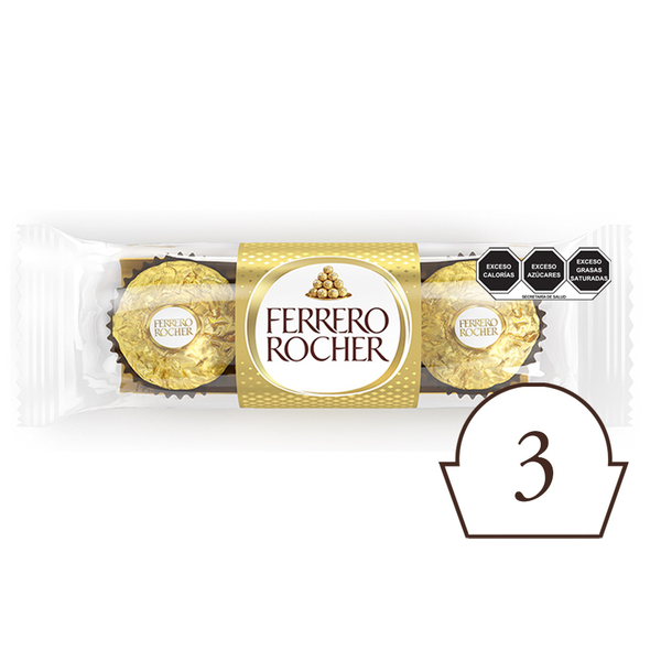 Ferrero Rocher Bombón de Chocolate y Avellana 37.5g