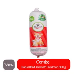 10 x Natural Barf Alimento Para Perro 500 g