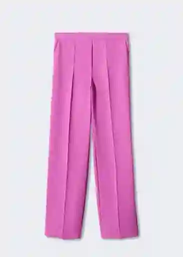 Pantalón Iguana Morado Talla L Mujer Mango