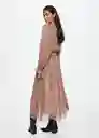 Vestido Lagoon Rosa Pastel Talla 24 Mujer Mango