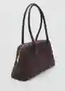 Bolso G Clavel Chocolate Talla 99 Mujer Mango