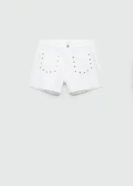 Short Tachas7 Offwhite Talla 18 Niñas Mango