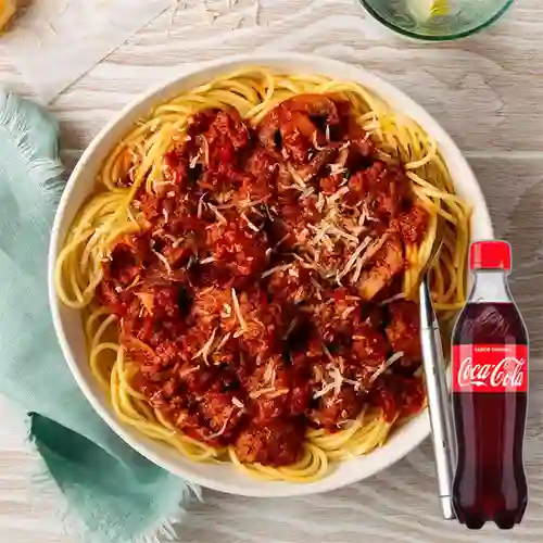 Combo Spaghetti Napolitana +Cocacola Orig 400ml