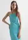 Vestido Gina Verde Talla 20 Teen Niñas Mango