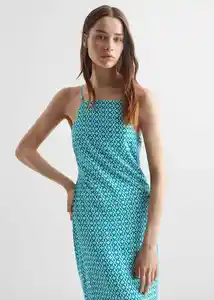 Vestido Gina Verde Talla 20 Teen Niñas Mango