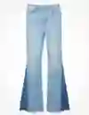 Jean Flare Mujer Azul Talla 10 American Eagle