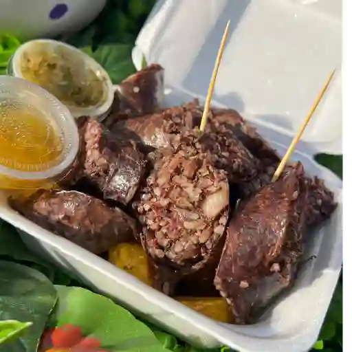 Rellena con papa amarilla