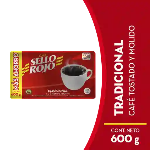 Sello Rojo Café Tradicional Tostado y Molido